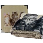 Kittens Kocyk dziecięcy z aplikacją (100 cm x 150 cm)