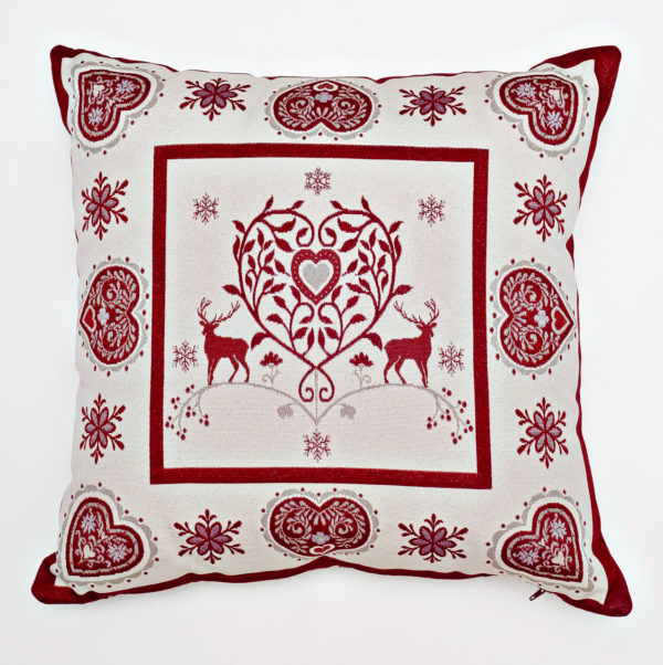 Poduszka-ozdobna Fassa włoska poduszka ozdobna w kolorze czerwonym