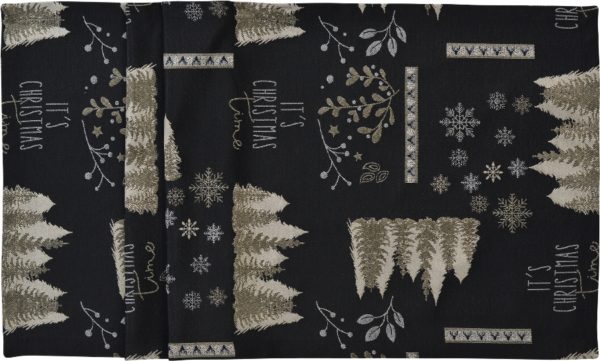 Bieźnik świąteczny Benjamin czarny